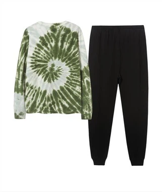 Дълъг топ пижамен комплект